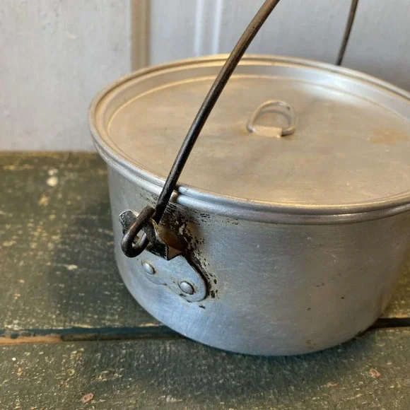 Vintage BOY SCOUTS of AMERICA Aluminum Camping Cook Mess Kit 3 pieces BSA - Picture 12 of 16